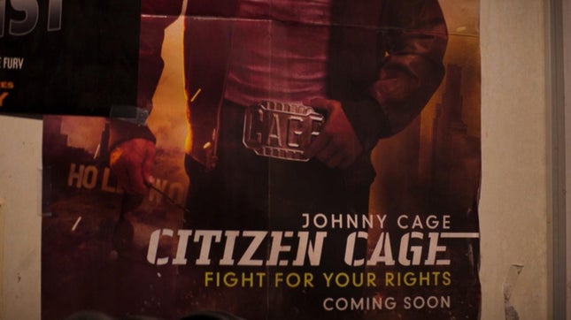 un póster de una película falsa llamada Citizen Cage